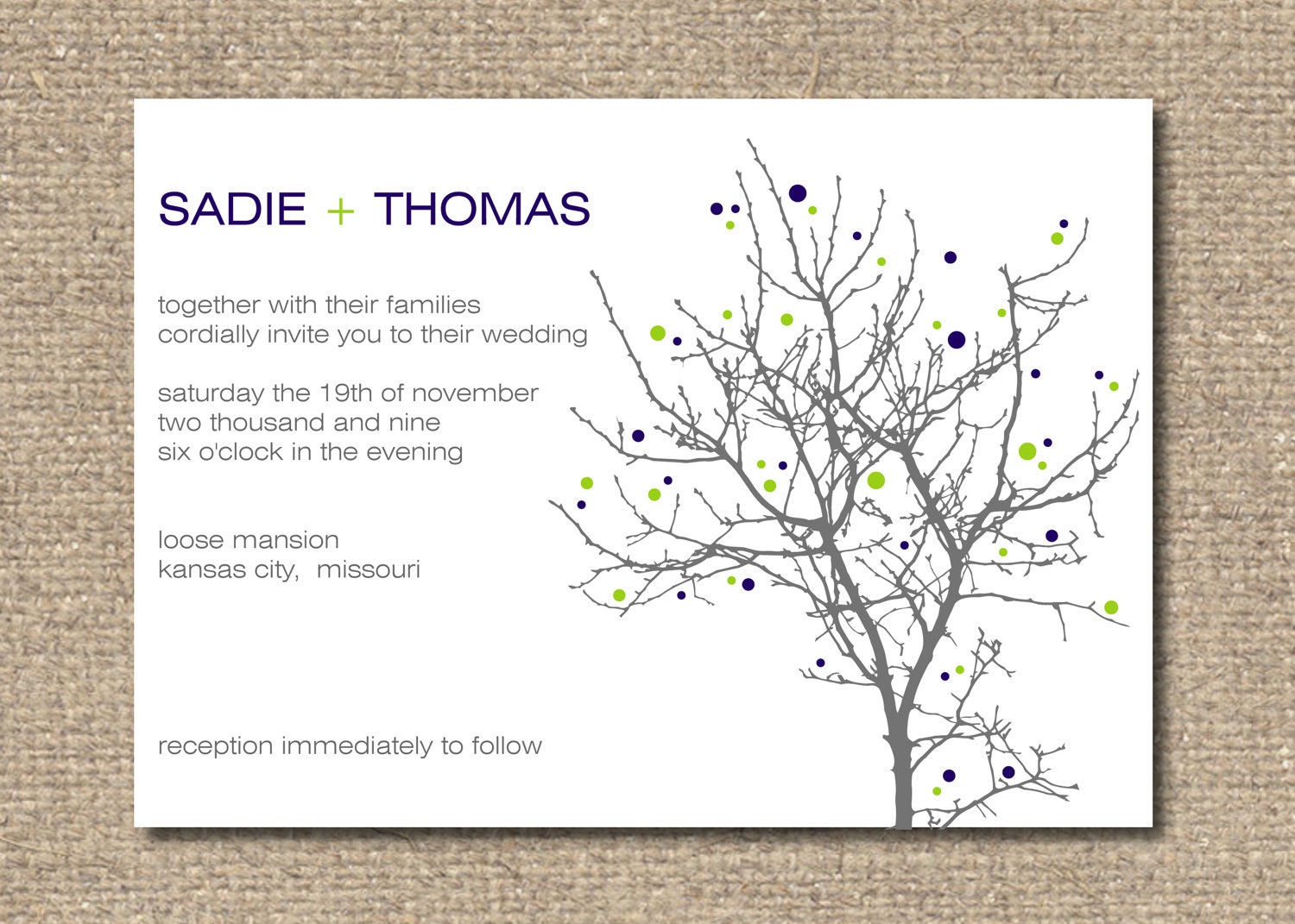 Sadie Printable Wedding Invitation Suite