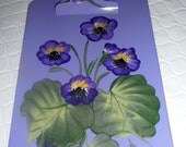 Custom Painted 9" X 12" ClipBoard Letter Size Florals, Cats, Roses,