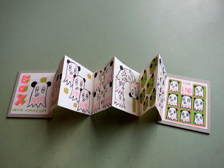 Silscreen Hand Made Book   "Box kun"