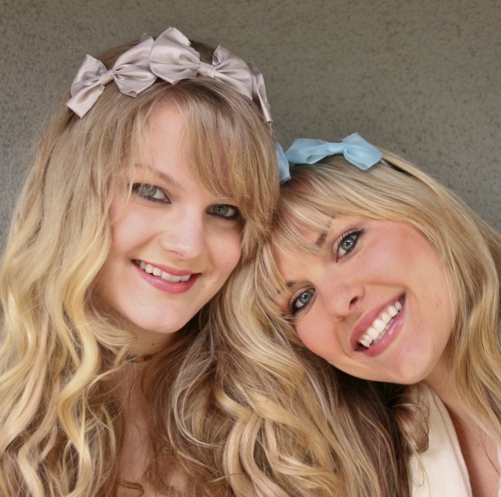 Three little bows, headband for adults, women hair accessory, holiday accessories