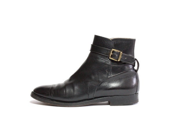 VTG Ralph Lauren Leather Harness Chelsea Riding Ankle Boot 7