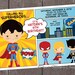 Comic Superhero Birthday Invitations
