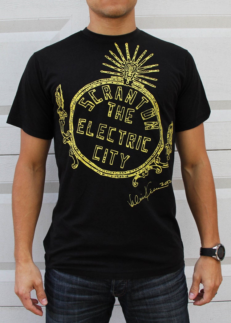 SALE - Electric City Mens' Black Eco-Bamboo Tshirt - Size Large