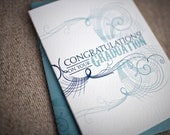 Blue Congratulations on Your Graduation Greeting Card