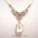 Bridal necklace, wedding jewelry, Vintage style necklace with Swarovski crystal, wedding necklace, bridesmaid jewelry