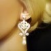 Bridal earrings, chandelier earrings, Rhinestone earrings, wedding jewelry with Swarovski pearls and crystals