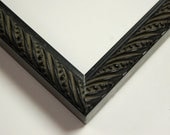 5 x 7 FRAME  Custom Cut  Silver or Black Ornate Picture Frame - Professional Framer
