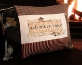 Fathers Day Gift - Hand Painted Camp decor decorative pillow