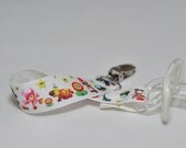Super Mario and Friends pacifier clip