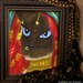 Siamese Cat Art, Cat Dressed in Indian Sari Robes 5x7 Fine Art Print