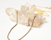 Updated Extra Long Brass Snake Chain and 14kt Gold Filled Cable Chain Necklace