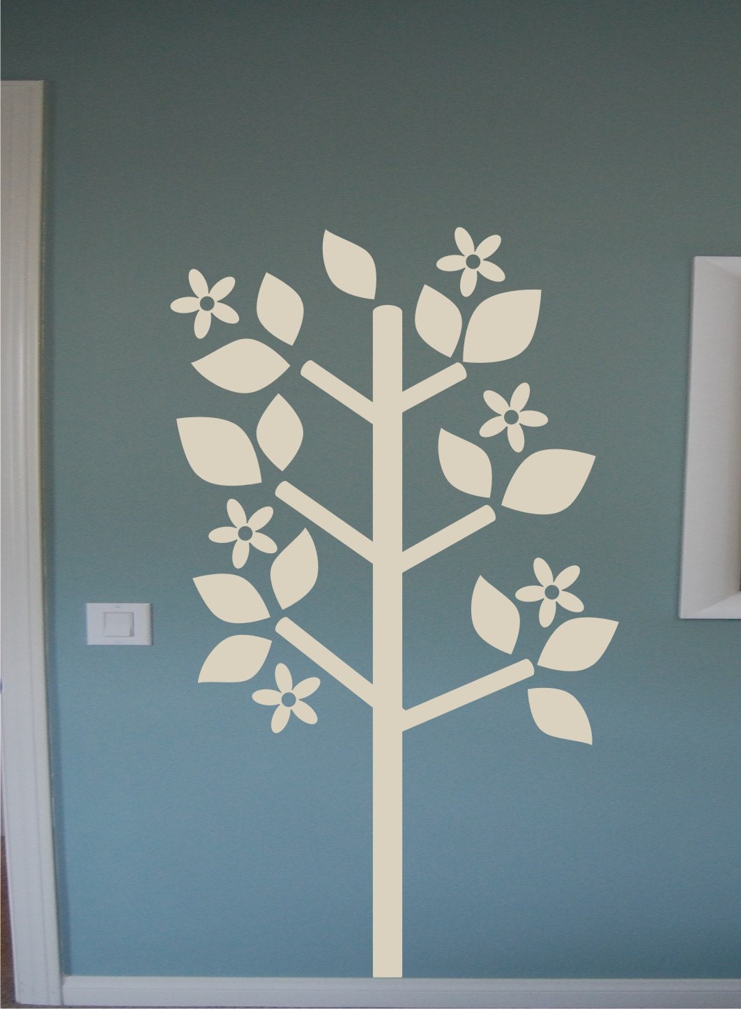 Wall Decal Blooming Tree 2  -  Vinyl Wall Decal
