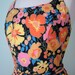 SALE 60s dress / orange floral print belted fitted waist sundress (l - xl)