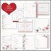 NEUTRAL Modern Baby Memory Book . Artsy Garden Red Floral Album