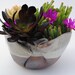 ceramic planter pot garden plant bowl window garden wavy planter gray