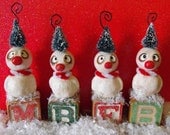Christmas Grimmy snowman ornament made to order