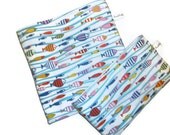 Reusable Sandwich and Snack Bag Set - Fishy