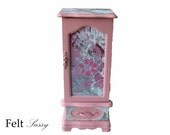Refurbished Jewelry Box Large - Pink Romance - by FeltSassy