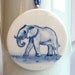 Elephant -  Handpainted Delft  Porcelain Ornament