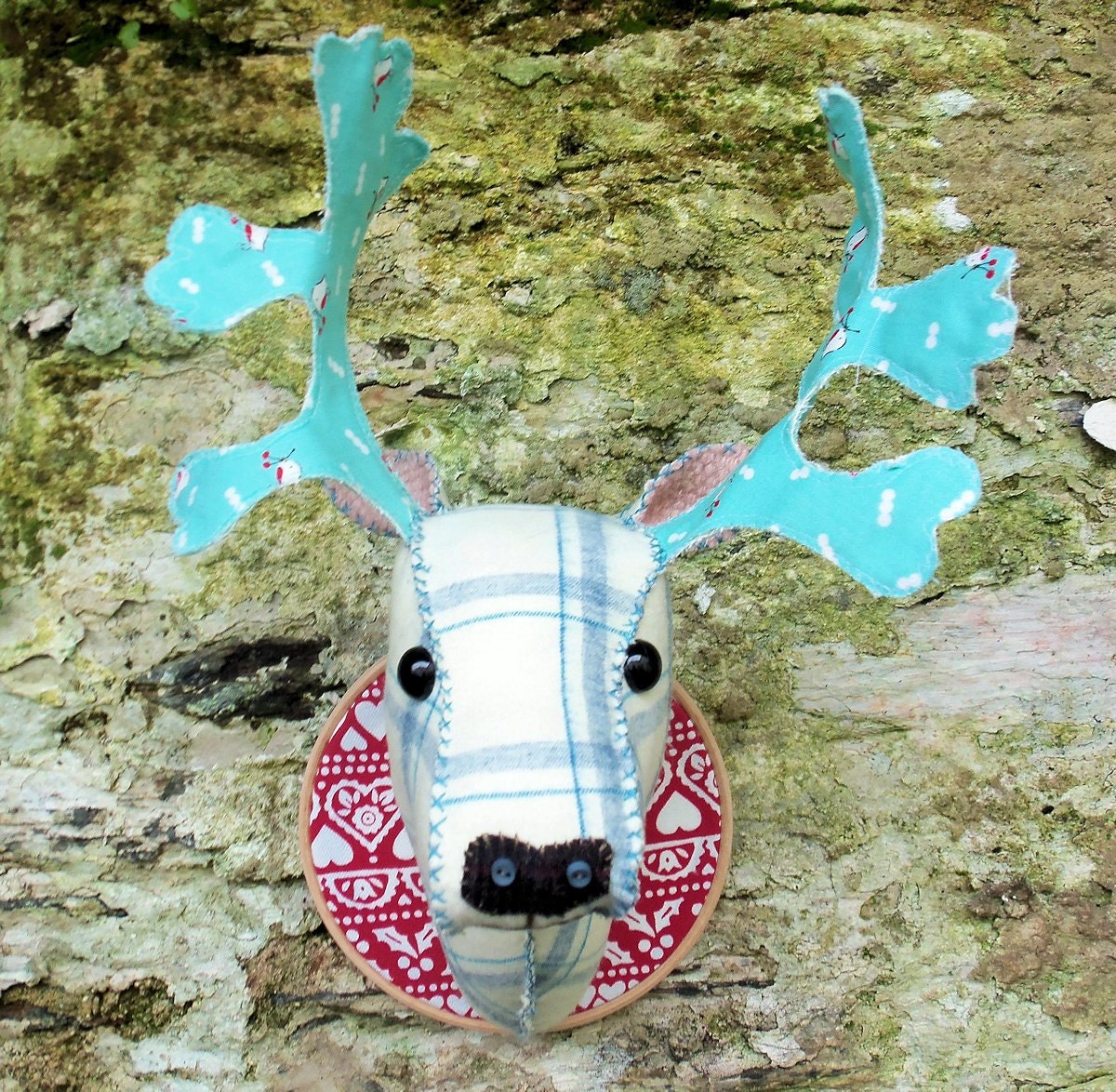 Fabric Deer Head pdf Sewing pattern download