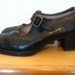 Yanko Spain Black Leather Downton Abbey Oxford Mary Janes Size 9.5 B