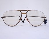 Stunning Tennis Pro Hip Hop Aviator Frames, Semi Rim Pilot, Engineer Eyeglasses, Sunglasses NOS
