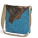 SALE -Last one Arva linen messenger bag with recycled brown leather flap / eco friendly /one of a kind cross body bag