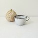 Vintage White Enamelware Cup