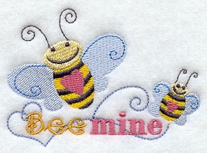 Bee Mine Embroidered Terry Kitchen Towel Bathroom Hand Towel