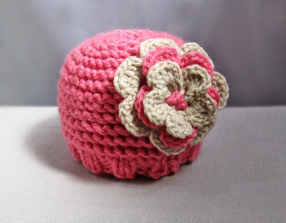 PDF pattern, knitting pattern for baby hat, baby newborn girl knit hat pattern, beanie pattern n 28