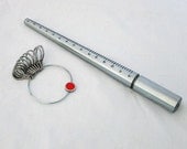 Steel Ring Sizer Mandrel & Finger Sizing Measuring Kit