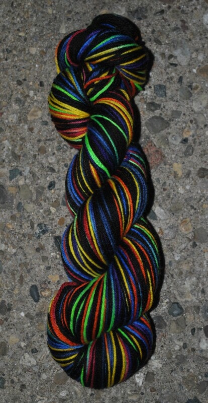 CARNIVALE Self Striping Sock MCN Sock Yarn Circus with heel toe skeinlet