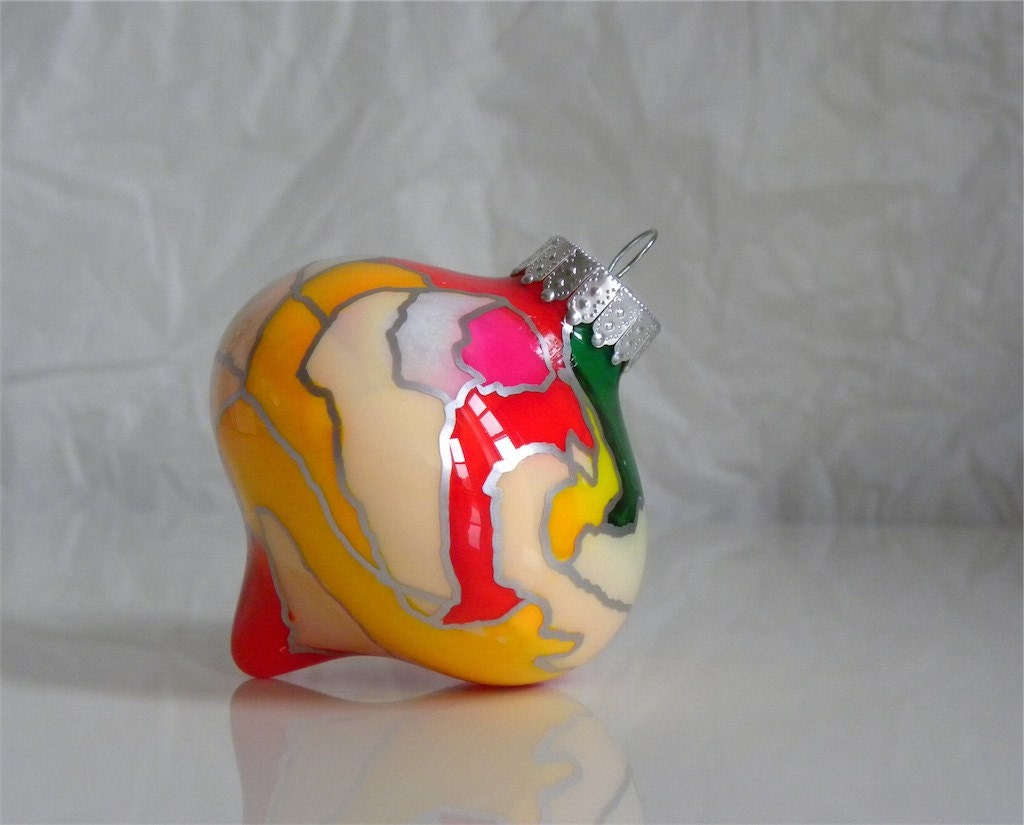 Hand Painted Glass Ornament