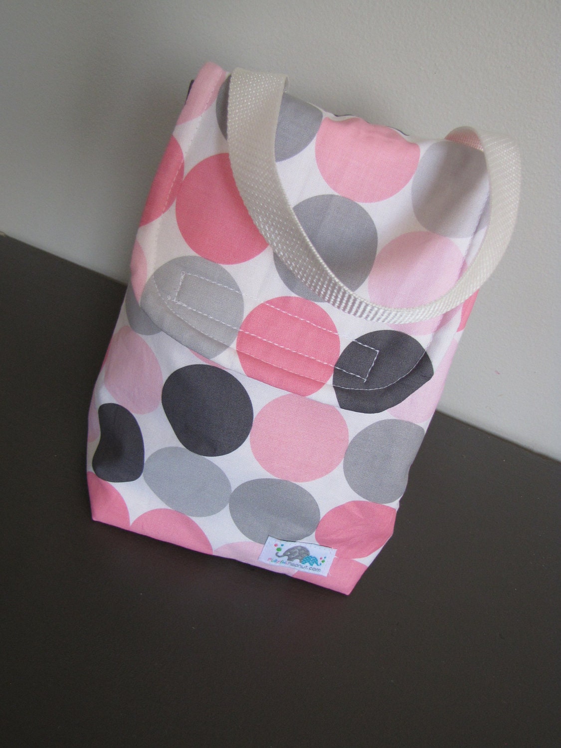 Designer Lunch Bag - Disco Dot Blossom
