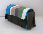 Stroller pram caddy diaper nappy bag stripe