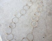 Recycled Guitar Strings - Restored Guitar String Chain of Truth Necklace in Silver and Bronze