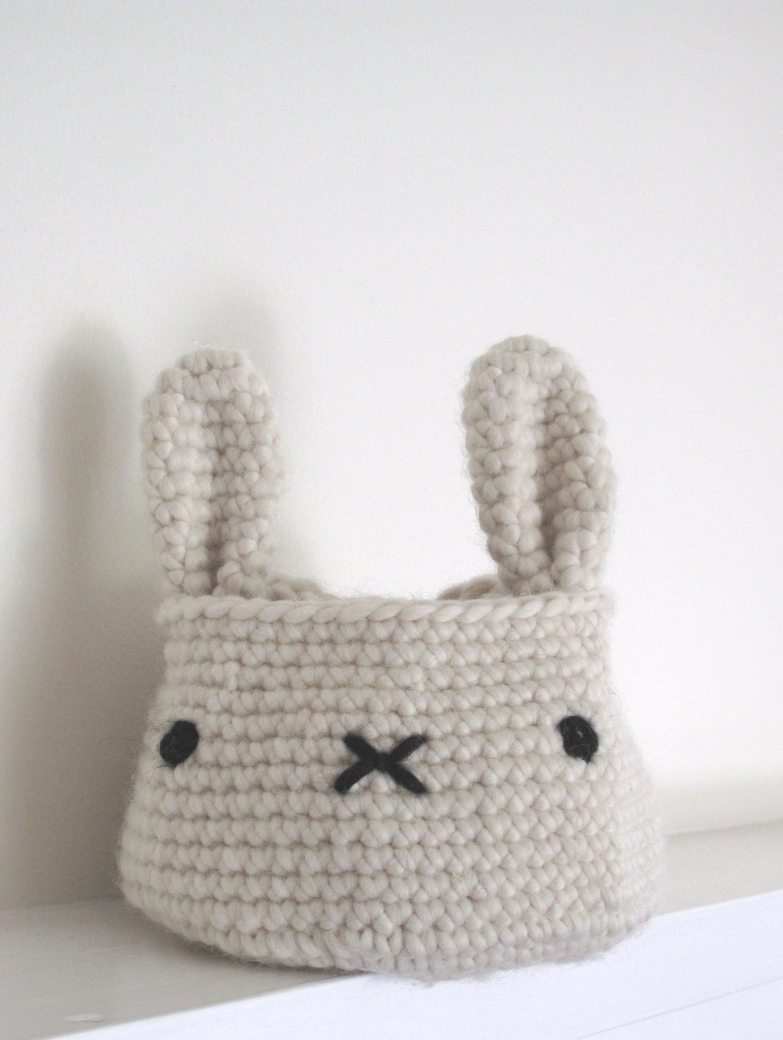 bunny basket bag crochet pattern PDF by cherylcambras on Etsy