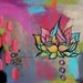 lotus no. 1... original mixed media art.