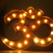 Vintage Marquee Lights - Yoga OM symbol
