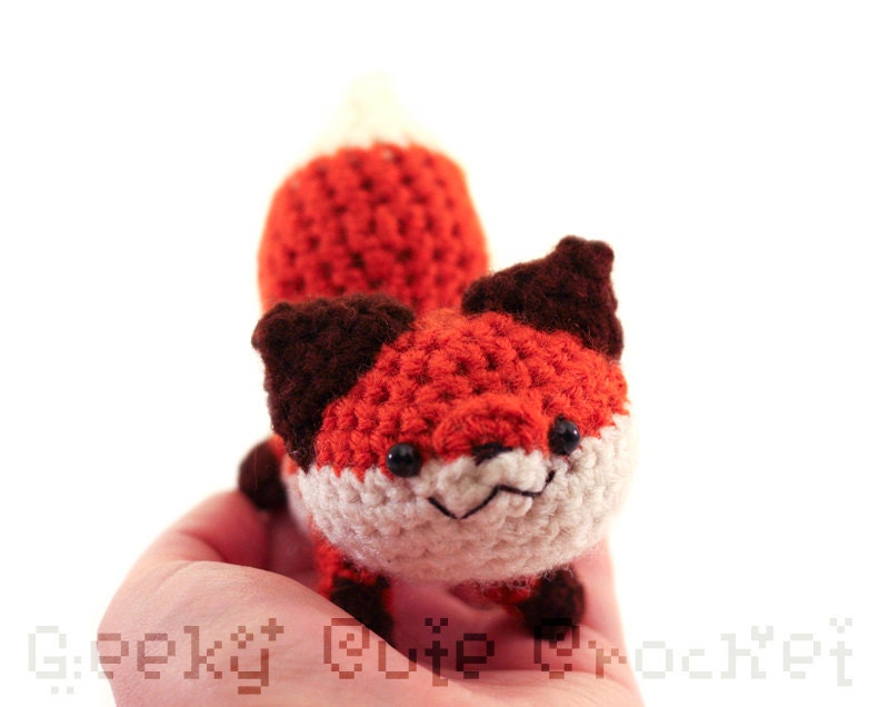 Red Fox Amigurumi - Crochet plush toy - MADE TO ORDER