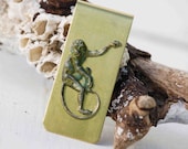 MONKEY Business Money Clip Brass Classic Vintage Style Primate Slim