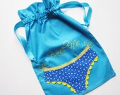 Laundry Bag  with "Wash Me" Hand Embroidered