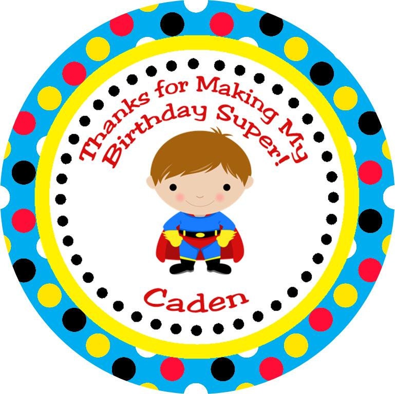 Super Hero Batman - Buy 2 Get 1 FREE - Thank You Gift Tags - DIY PRINTABLE Personalized Party Decorations