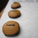 8 Wood Buttons- Huckleberry Wood- Knitting, Sewing and Craft Buttons
