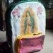 Colorful Virgin of Guadalupe with Day of the Dead pocket Free Ship