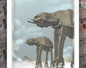 Star Wars Inspired Print (HOTH ATTACK) A3 - 2012