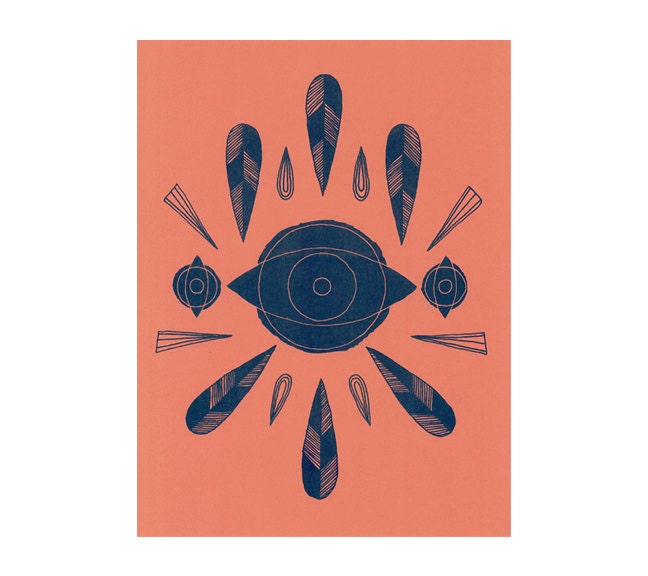 Eyes - Riso Print