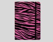 SALE Kindle Cover Hardcover Kindle Case Nook Cover Nexus 7 Cover Nexus 7 Case Custom eReader Cover Pink Zebra