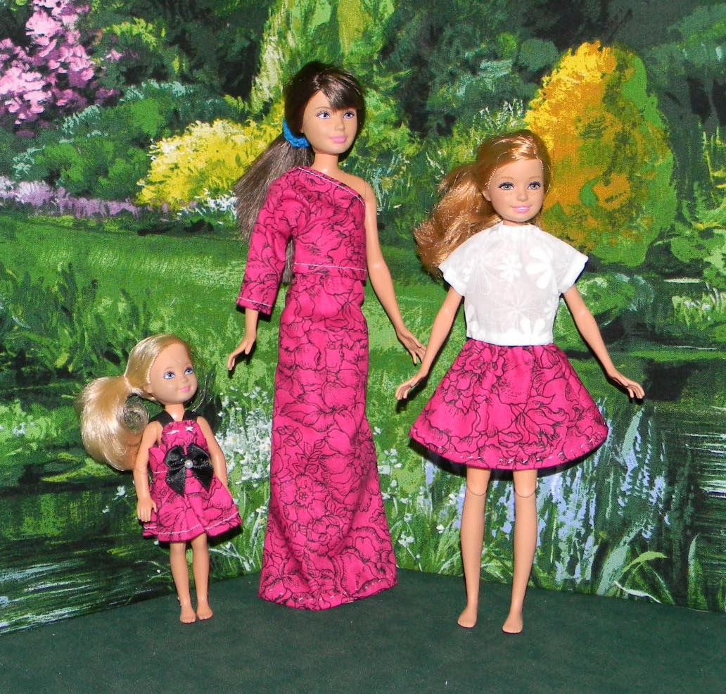 Skipper Stacie AND Chelsea clothes 3 oufits 1 by debrascrafts