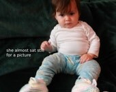 Booties - Baby Booties - 6 to 12 month - pastel colors